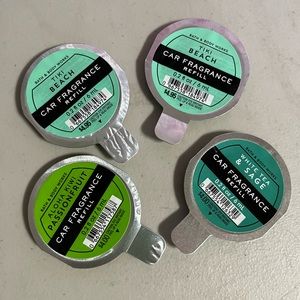 New 4 Bath and Body Works Car Refills Tiki Beach Aloha Kiwi White Tea & Sage